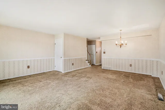 a view of an empty room