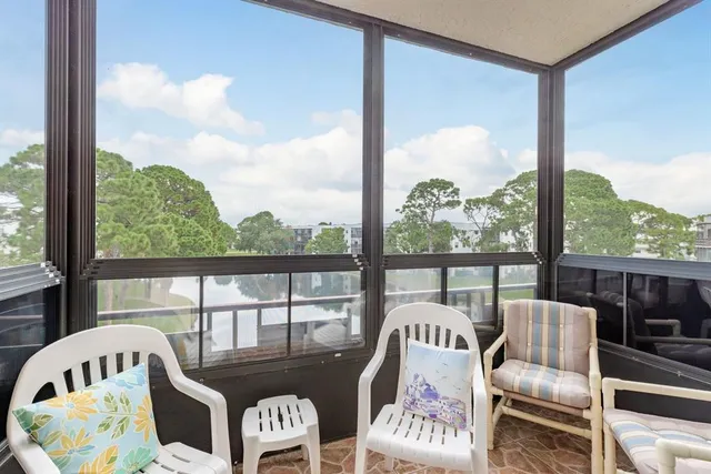 a view of a city from a balcony