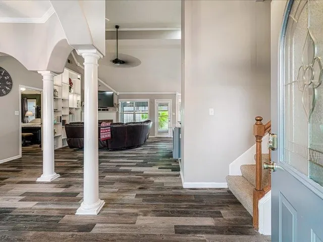 a view of a living room