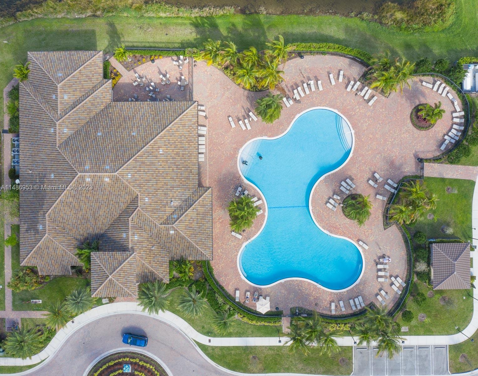 3308 West 95th Terrace Hialeah, FL 33018 - Photo 43 of 43 an aerial view of a swimming pool and outdoor space