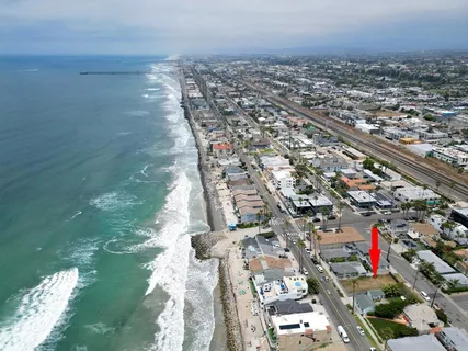 an aerial view of a city