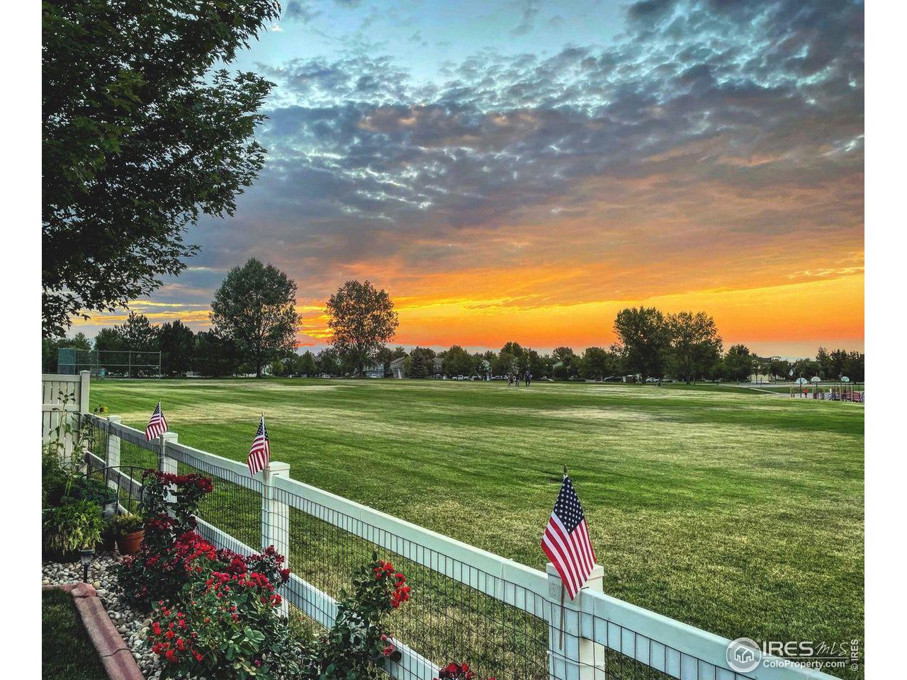 6607 Echo Circle Firestone, CO 80504 - Photo 32 of 40 a view of a bench in the garden near a lake