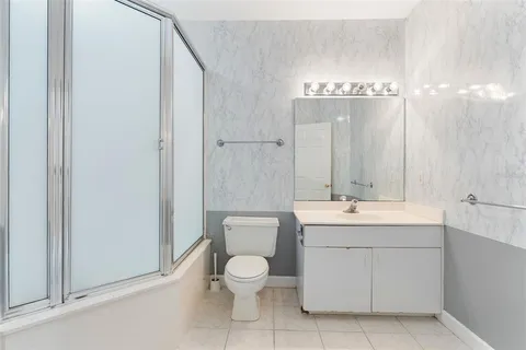 a car parked in a garage