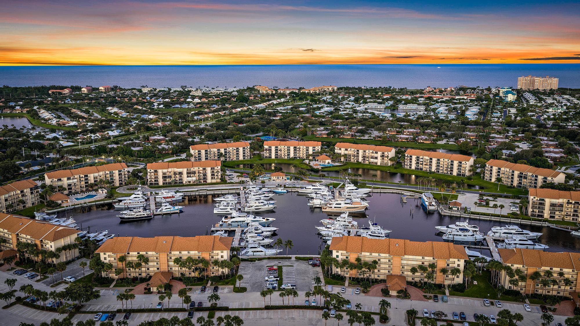 1701 Marina Isle Way, Unit 202 Jupiter, FL 33477 - Photo 22 of 51 Aerial View of Community & Marina