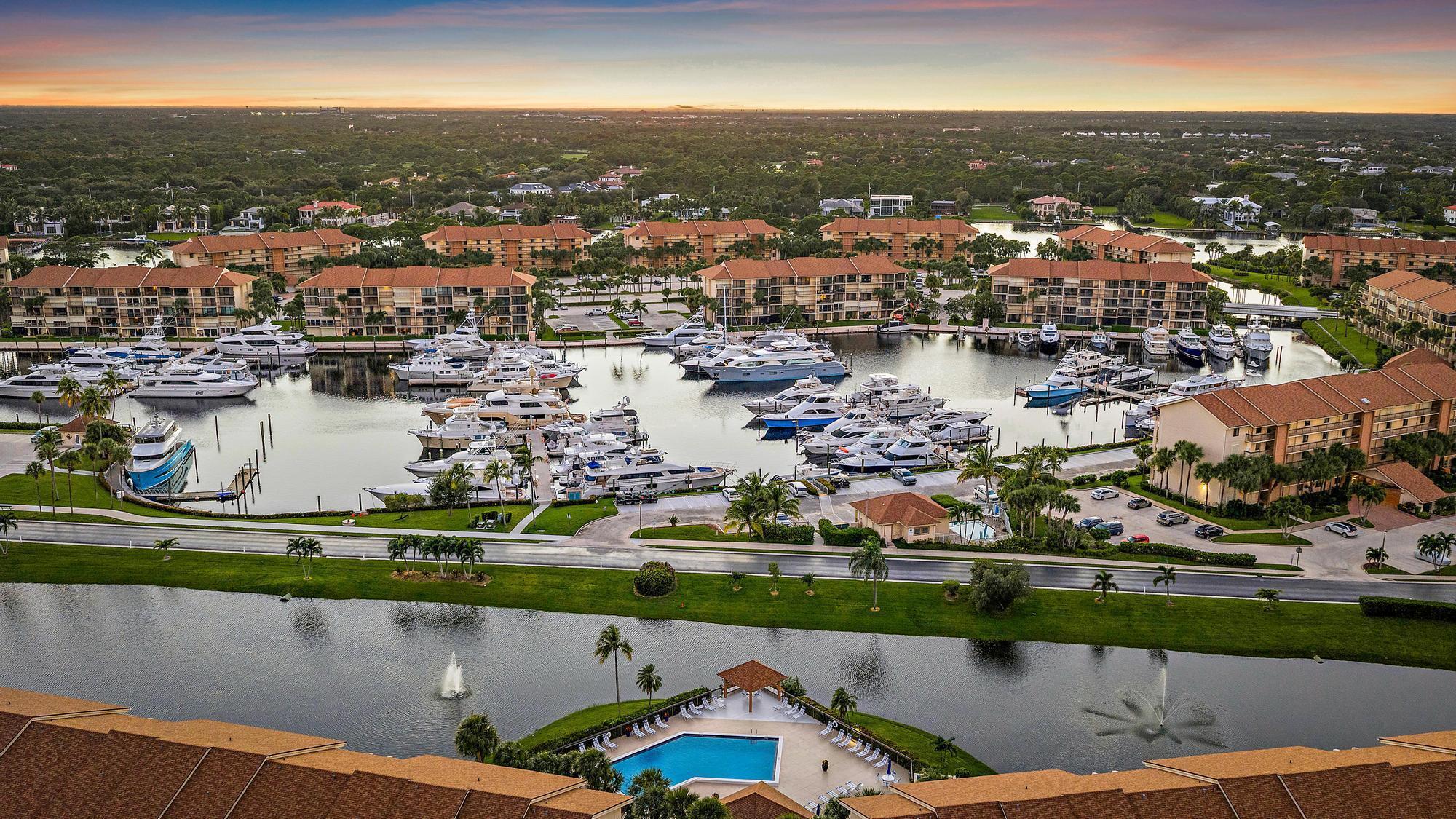 1701 Marina Isle Way, Unit 202 Jupiter, FL 33477 - Photo 26 of 51 Aerial View of Community & Marina