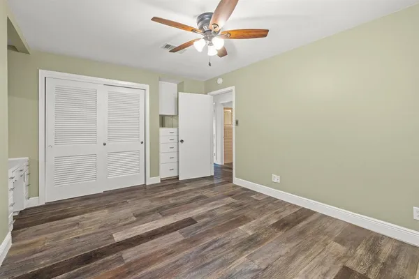a view of a room with an empty room