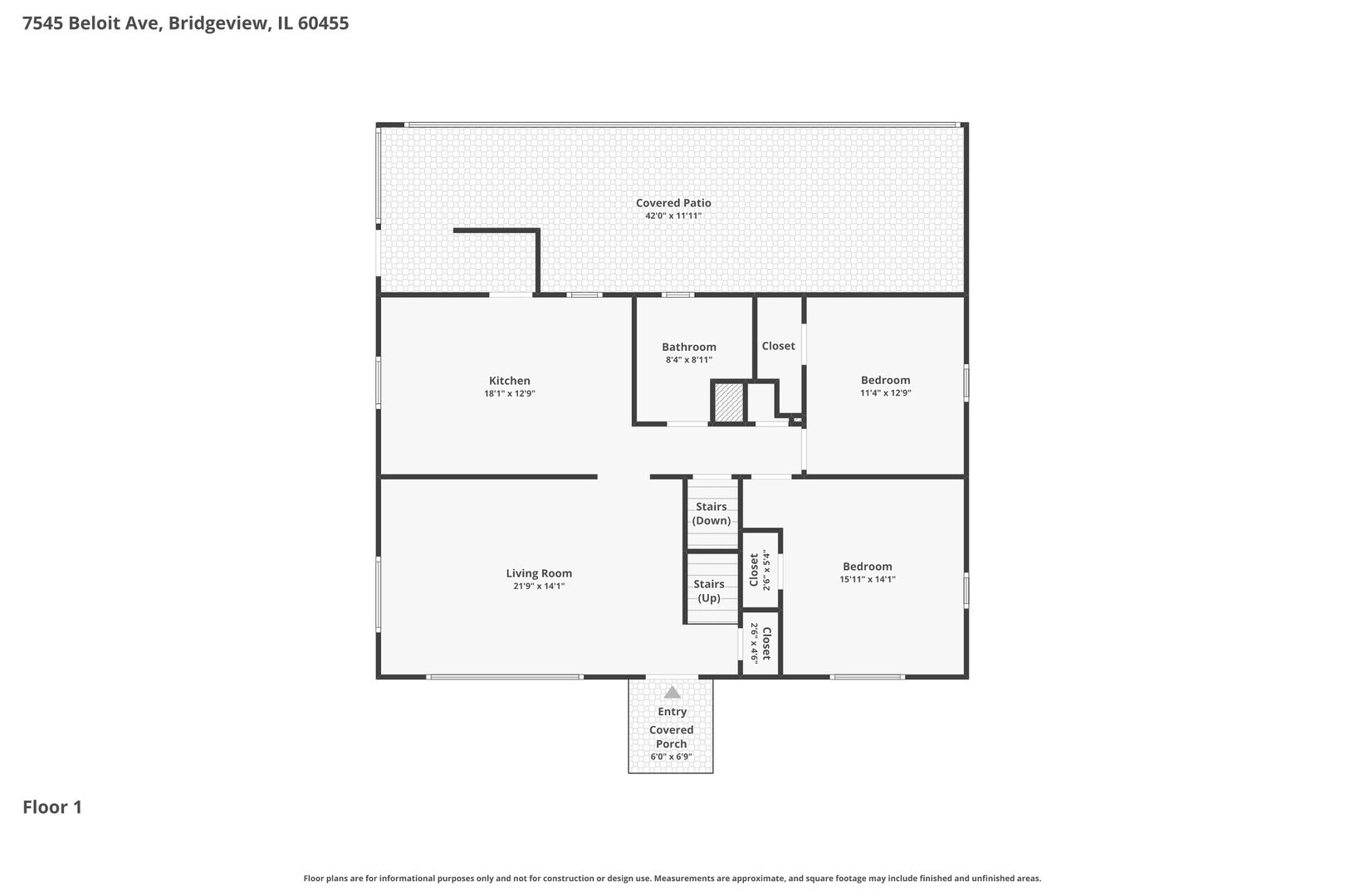 7545 Beloit Avenue Bridgeview, IL 60455 - Photo 29 of 31 a picture of a floor plan