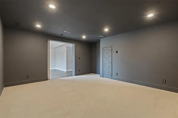 a view of an empty room