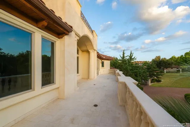 a view of balcony and hardwood