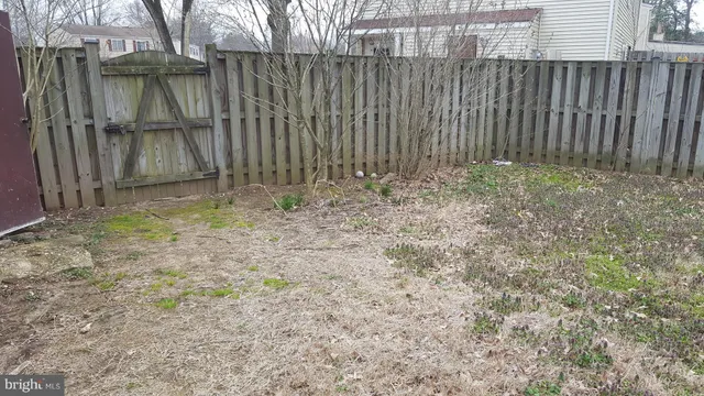 a backyard of a house