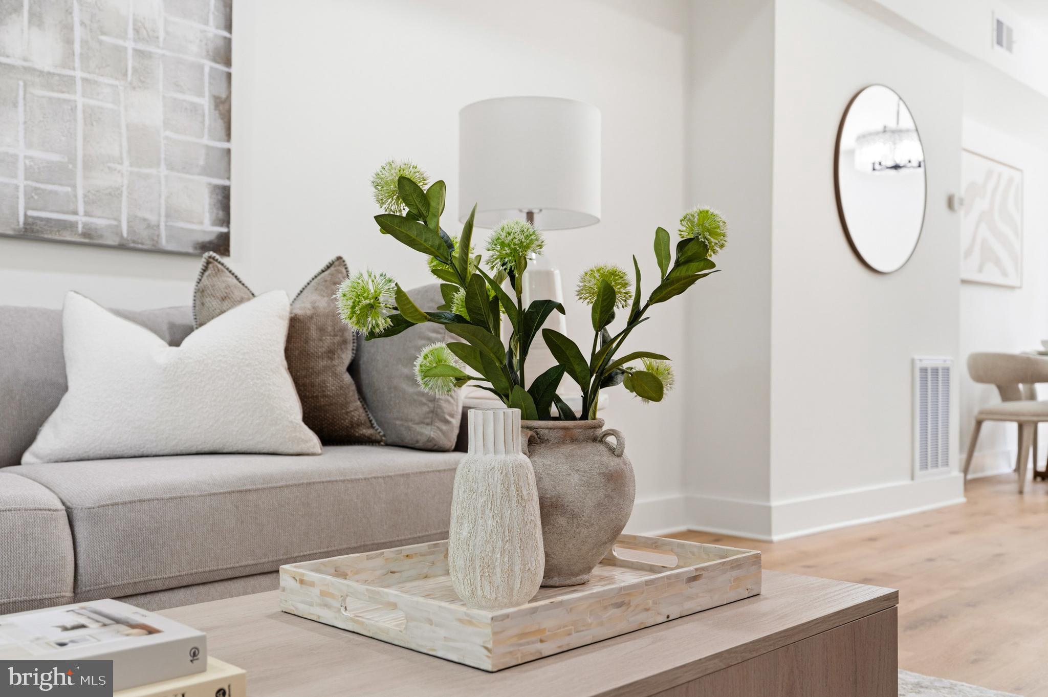1357 Downing Street Northeast Washington, DC 20018 - Photo 49 of 57 a living room with furniture and a potted plant