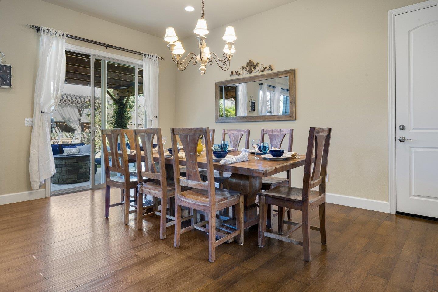 3943 Vía Cristobal Campbell, CA 95008 - Photo 20 of 59 a view of a dining room with furniture and wooden floor