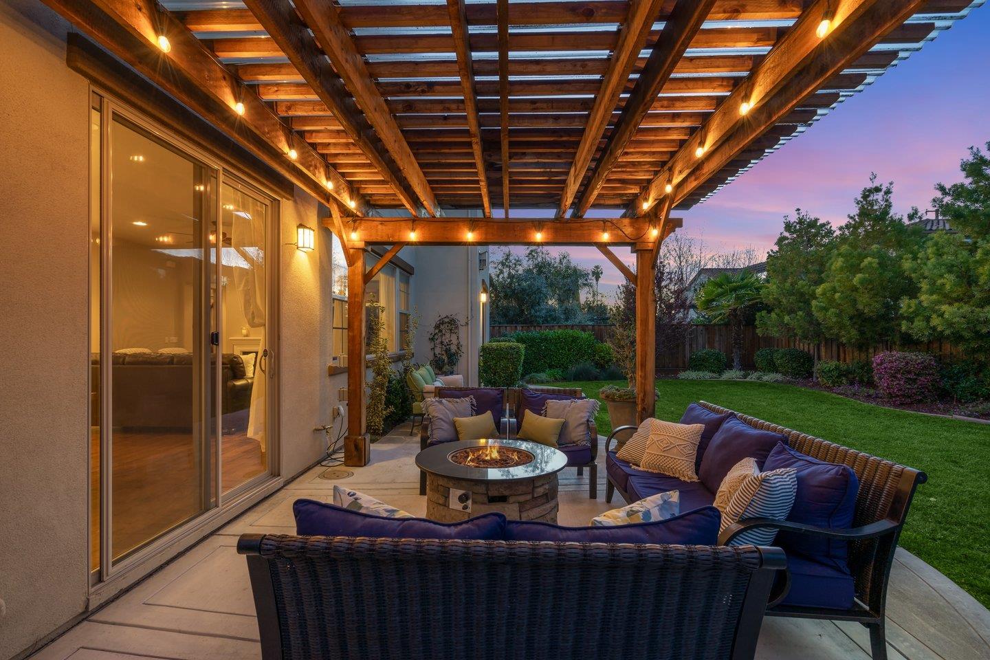 3943 Vía Cristobal Campbell, CA 95008 - Photo 51 of 59 a outdoor living space with patio furniture and a garden
