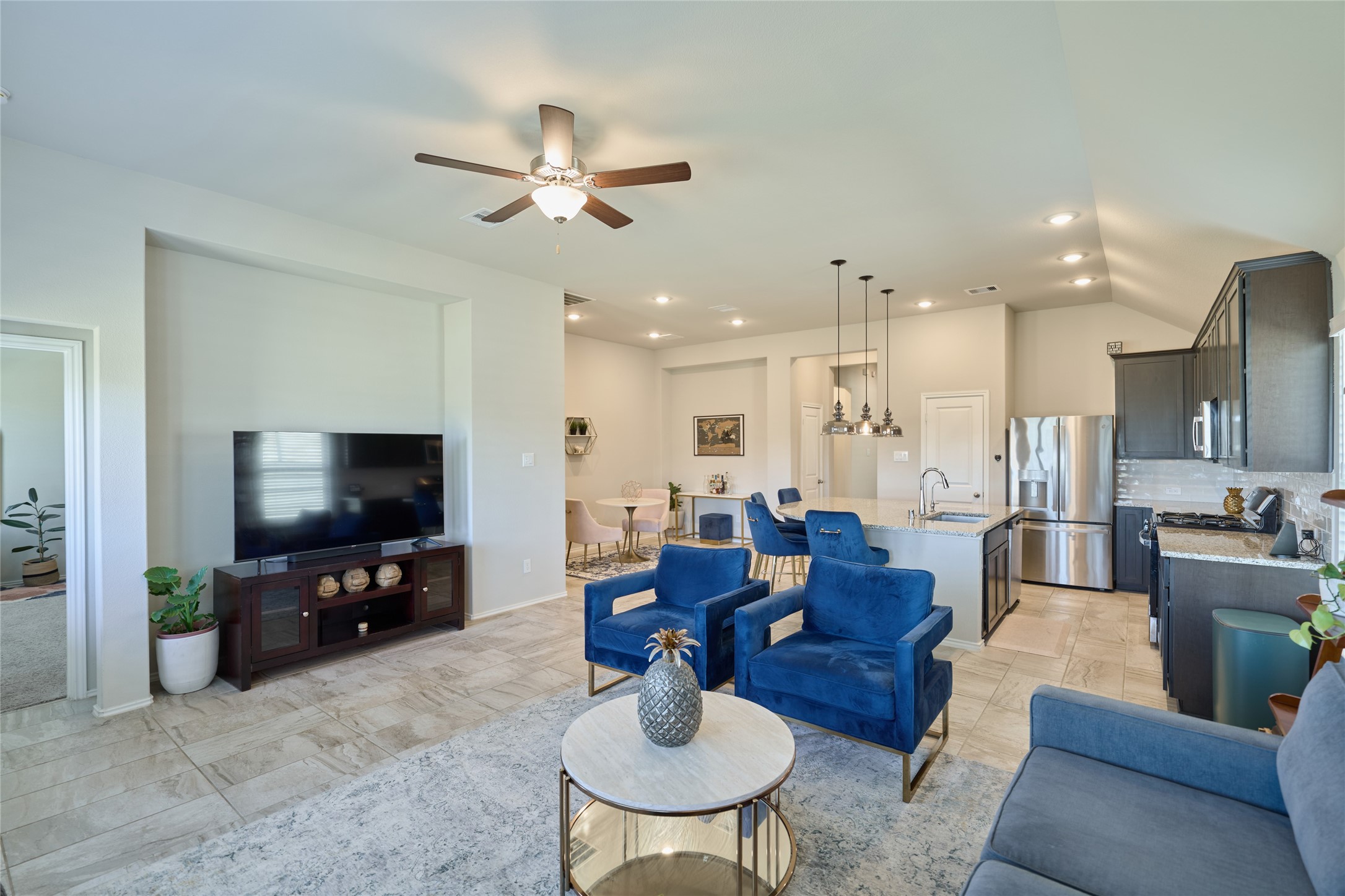 4523 Stone Ridge Lane Manvel, TX 77578 - Photo 23 of 44 Attention to details were not spared in this home. Notice the recessed niche that can accommodate any large screen tv.