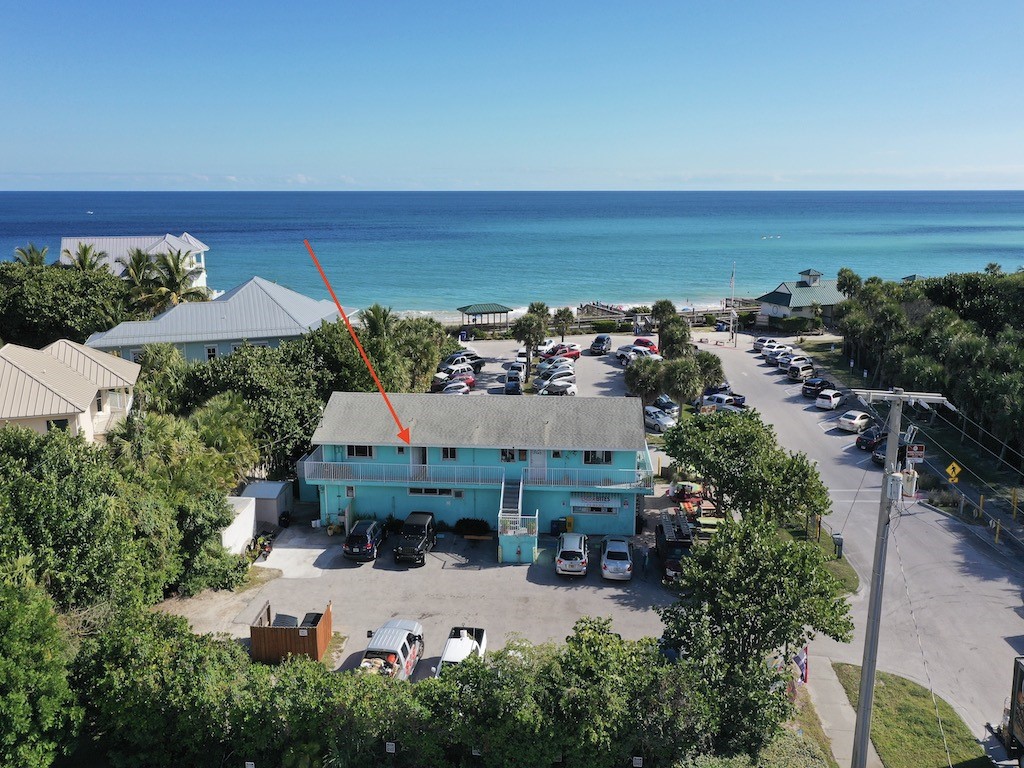 1840 Wabasso Beach Road Vero Beach, FL 32963 - Photo 21 of 22 an aerial view of a house with a garden