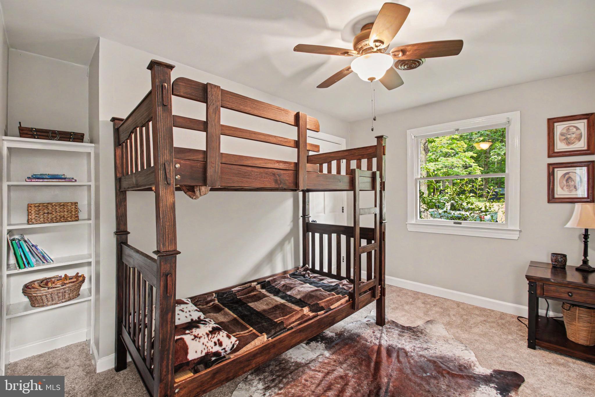 10224 Mill Pond Road Spotsylvania, VA 22551 - Photo 12 of 52 Bedroom 2 w/Built in Bookshelves & Ceiling Fan