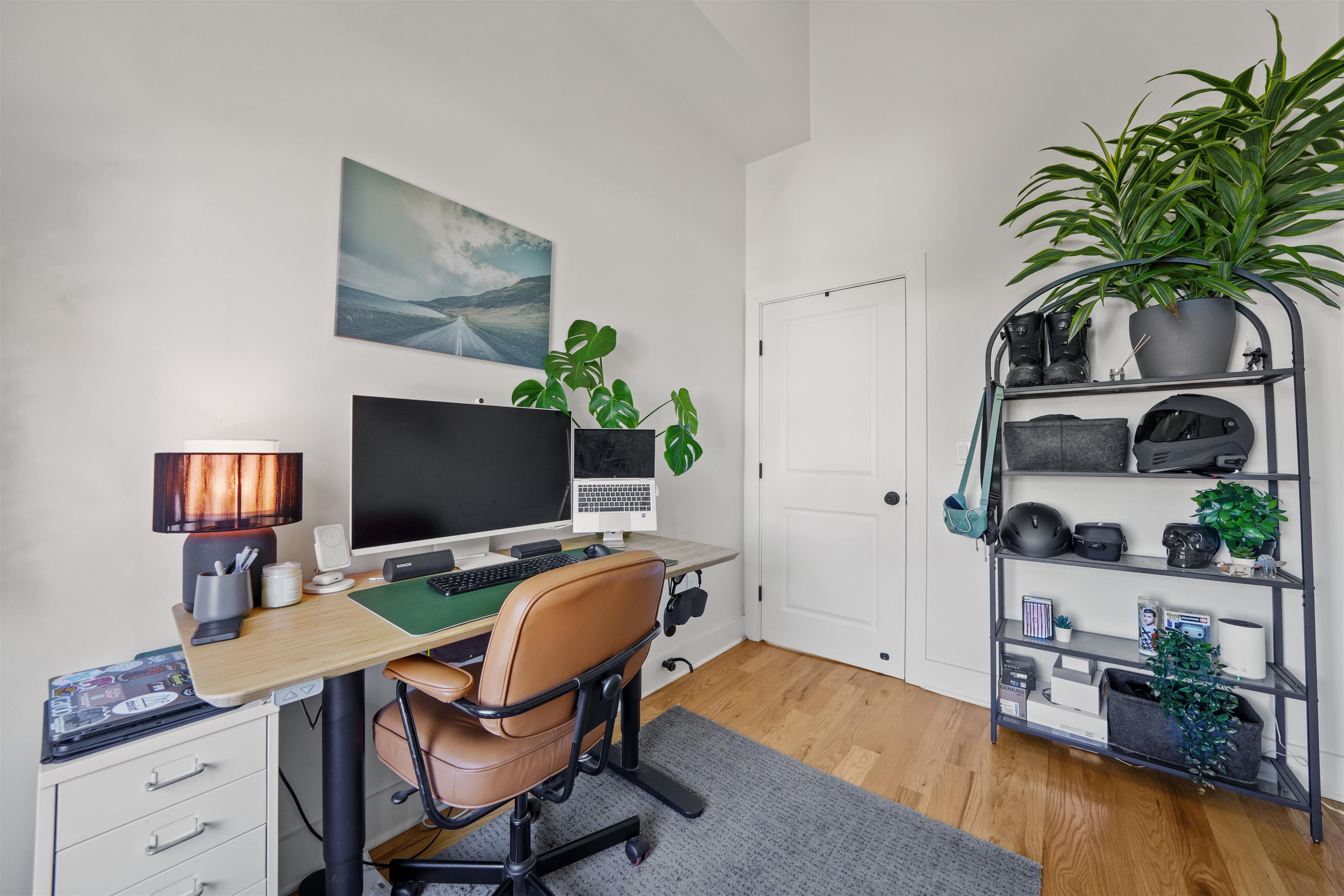 34 Van Reypen Street, Unit 2 Jersey City, NJ 07306 - Photo 22 of 25 a work room with furniture and potted plant