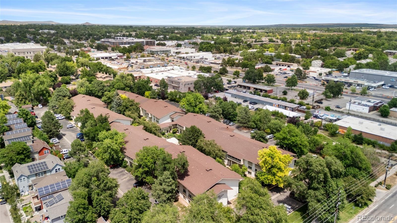 2707 Valmont Road, Unit 106 Boulder, CO 80304 - Photo 33 of 38 an aerial view of multiple house