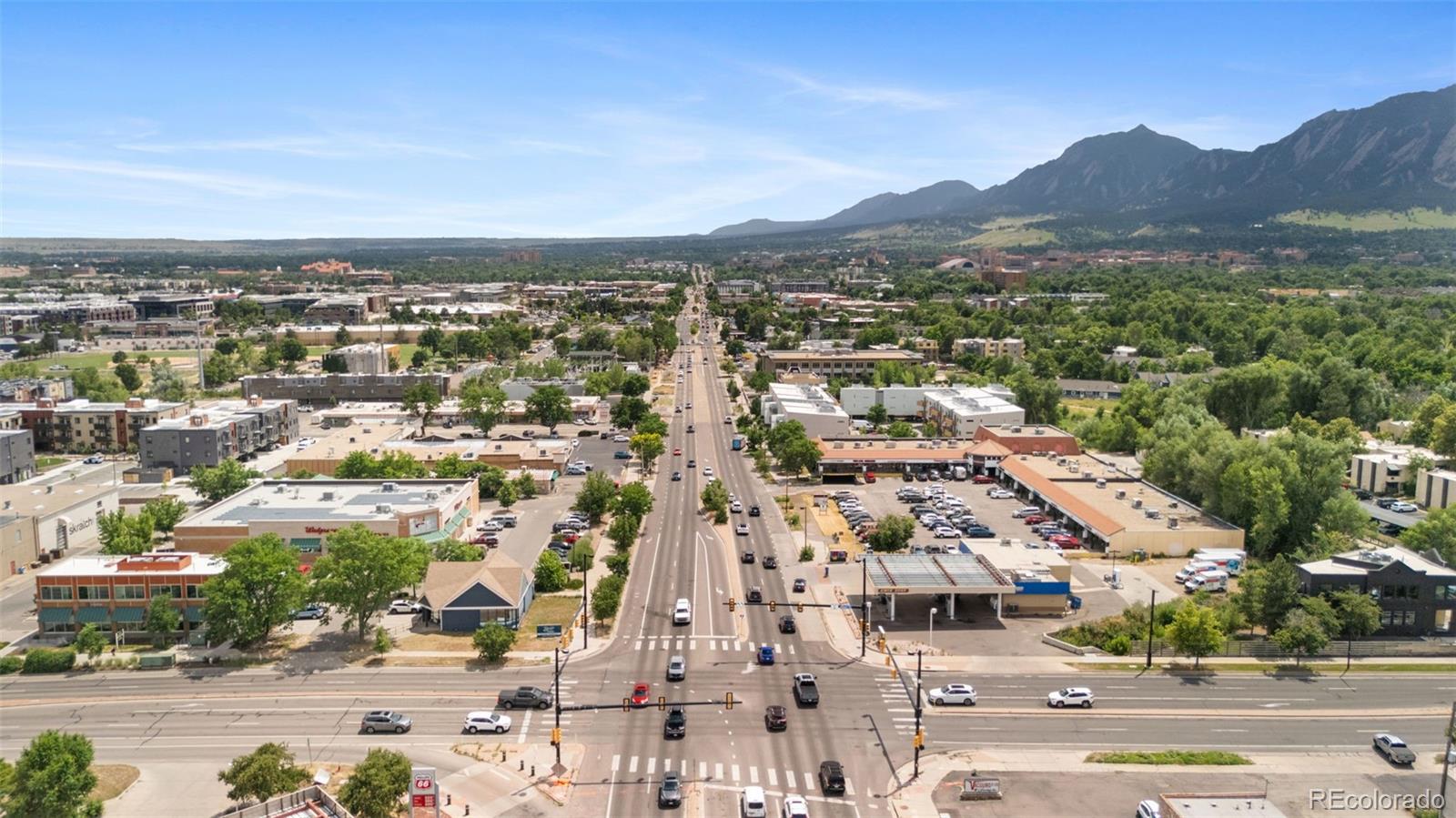 2707 Valmont Road, Unit 106 Boulder, CO 80304 - Photo 36 of 38 an aerial view of residential houses with city view