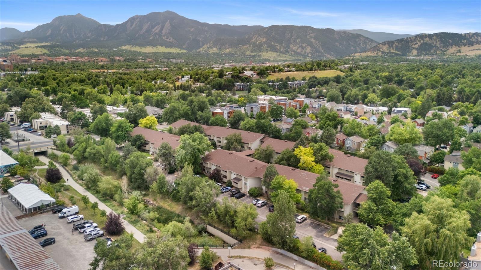 2707 Valmont Road, Unit 106 Boulder, CO 80304 - Photo 4 of 38 a view of a city with mountain