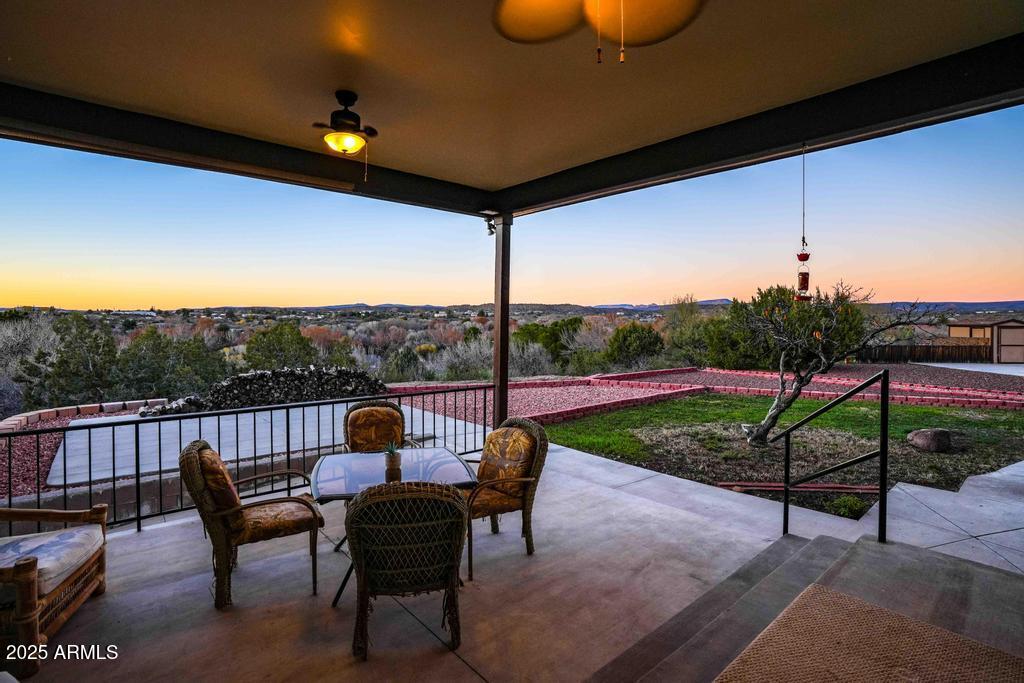 4330 East Navajo Lane Rimrock, AZ 86335 - Photo 3 of 59 a view of a chairs and table in the patio