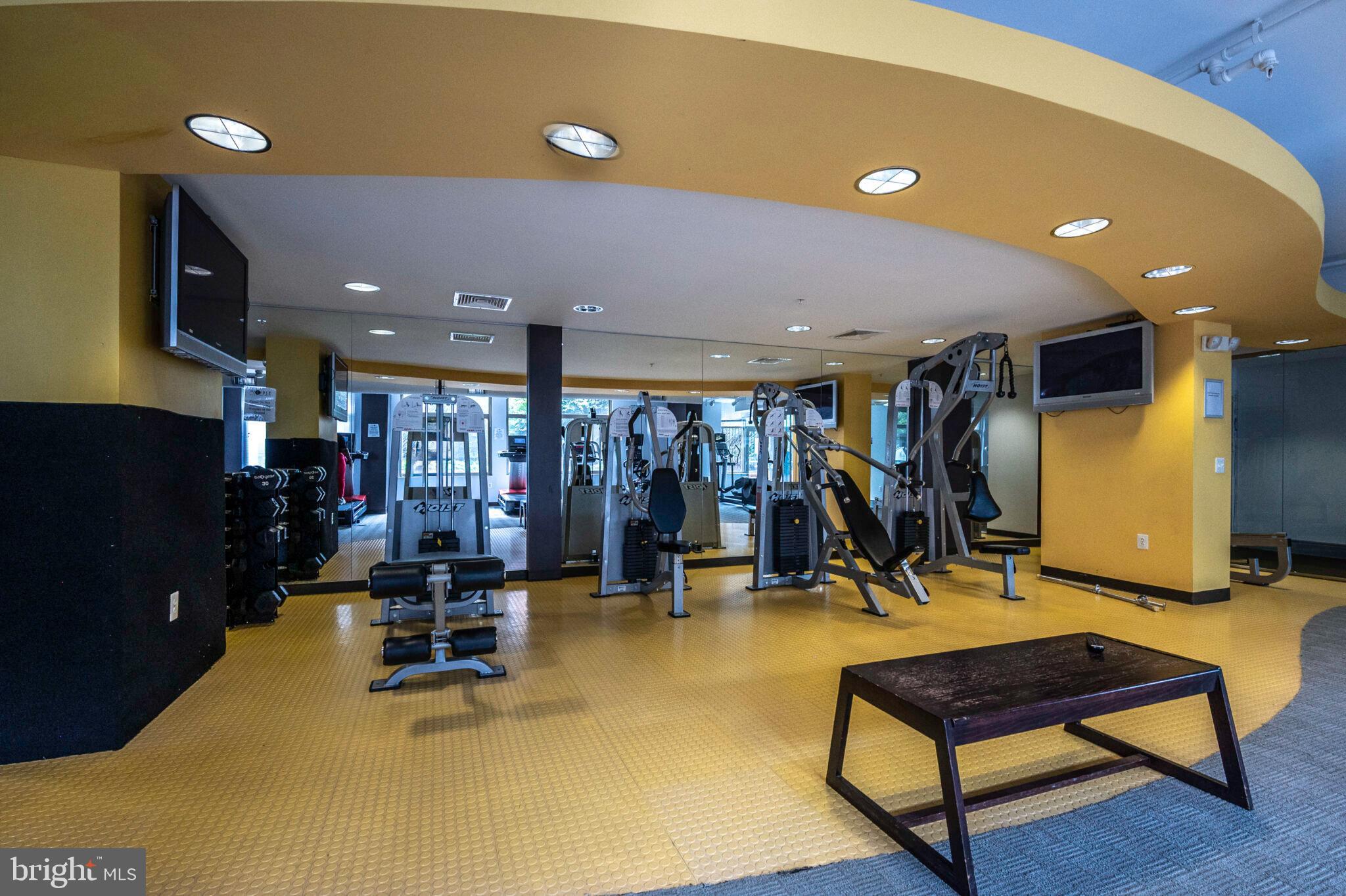 3650 South Glebe Road, Unit 450 Arlington, VA 22202 - Photo 44 of 60 a view of a room with gym equipment