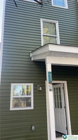 a view of front door of house