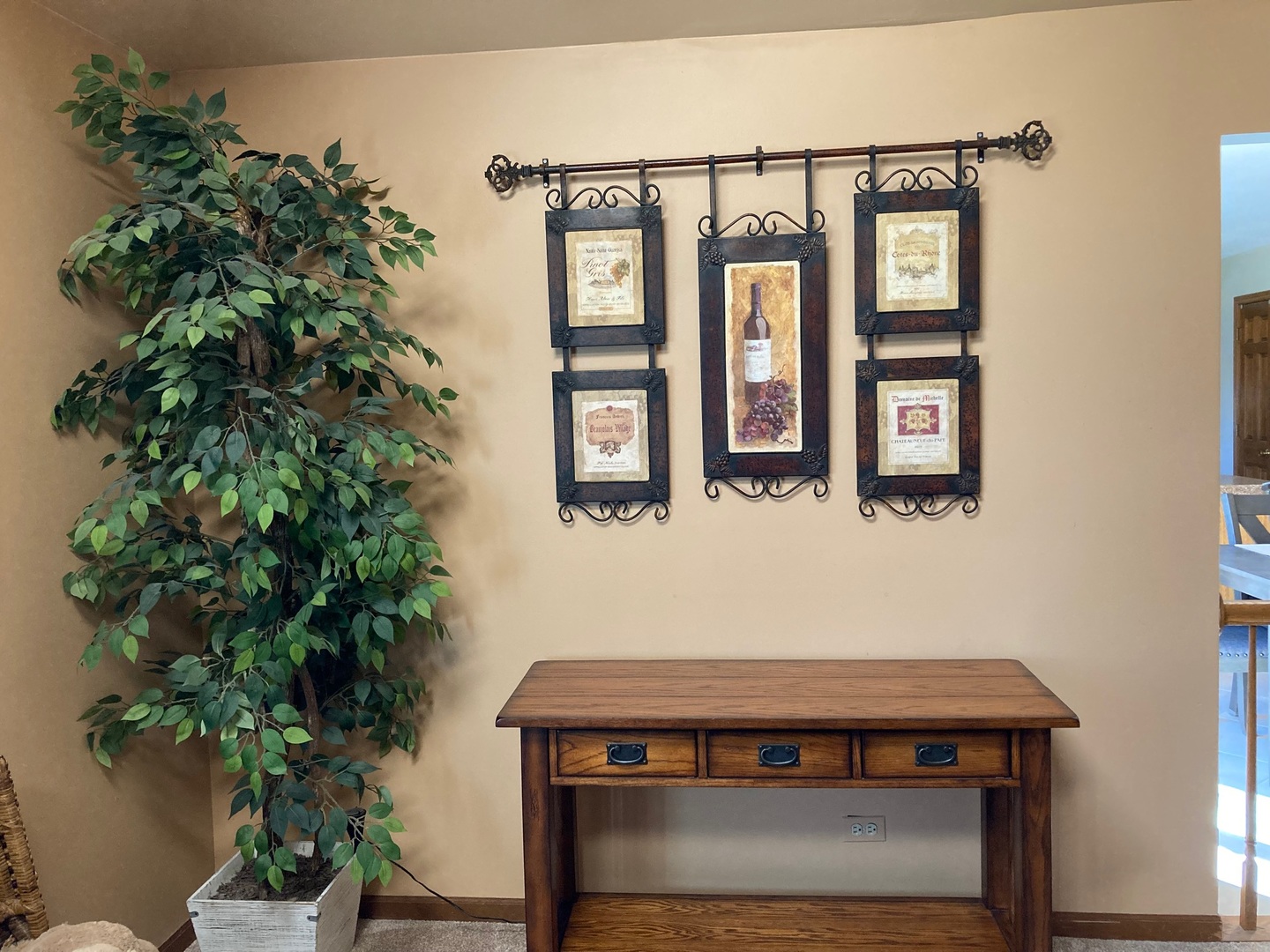 36 Redstart Road Naperville, IL 60565 - Photo 10 of 38 view of a room with balcony and wooden floor