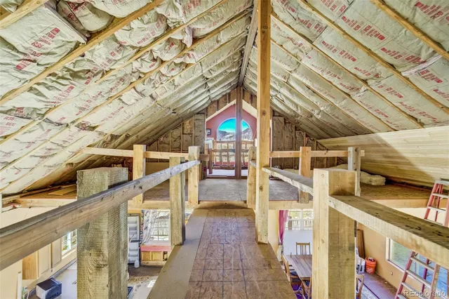a view of an outdoor space with a balcony