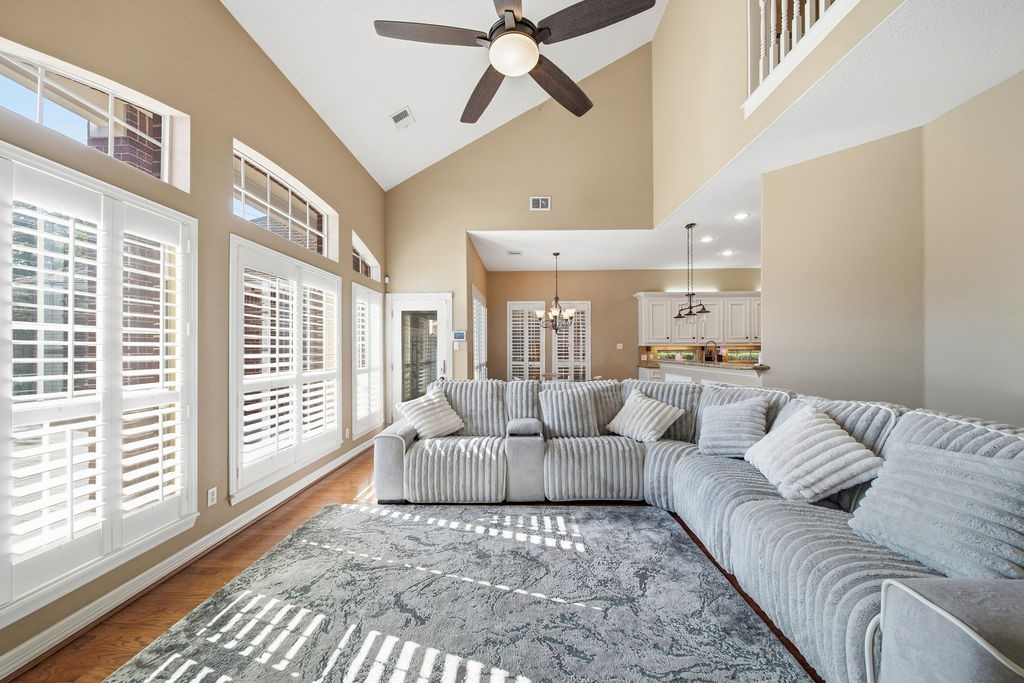 5811 Desert Oak Way Spring, TX 77379 - Photo 22 of 43 a living room with furniture and a large window