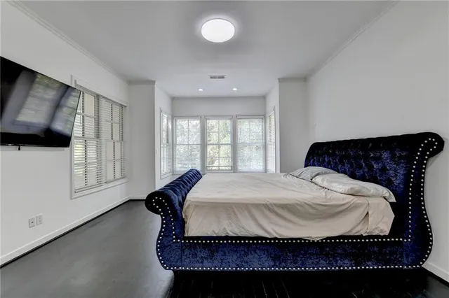 a view of a vase with flowers in it