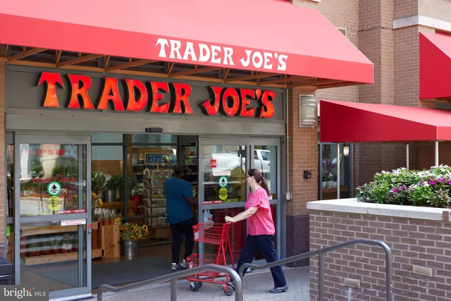 a view of street with sitting area