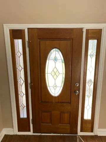 a close view of meter board with a mirror