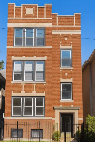 a front view of residential building