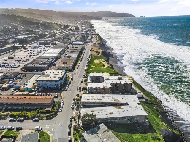 a view of city and ocean