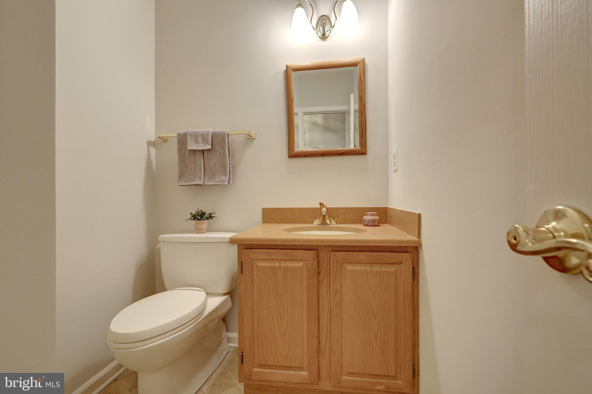 11273 Waples Mill Road Oakton, VA 22124 - Photo 51 of 75 a bathroom with a toilet a sink and mirror