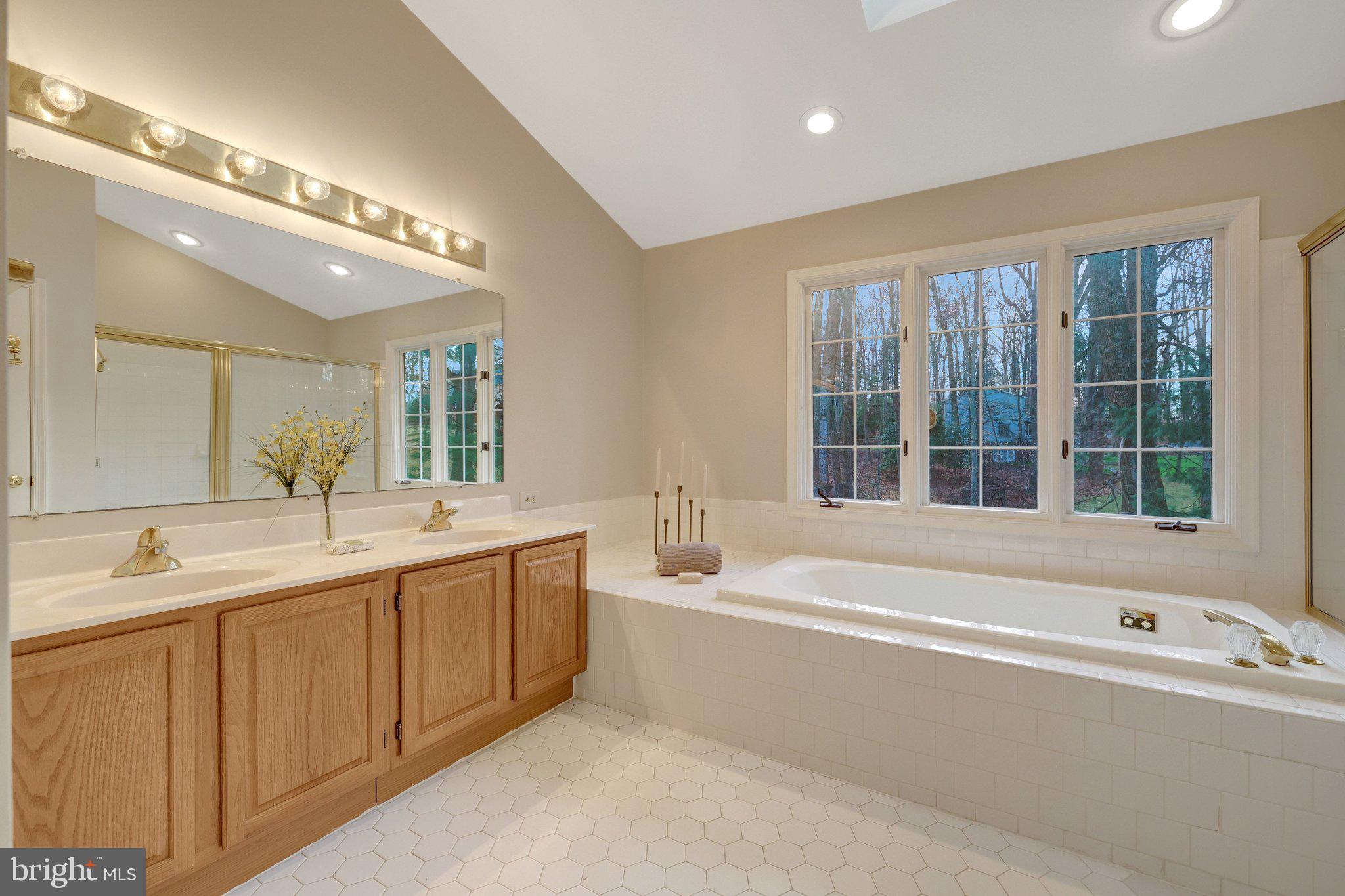 11273 Waples Mill Road Oakton, VA 22124 - Photo 58 of 75 a bathroom with a large tub vanity and sink