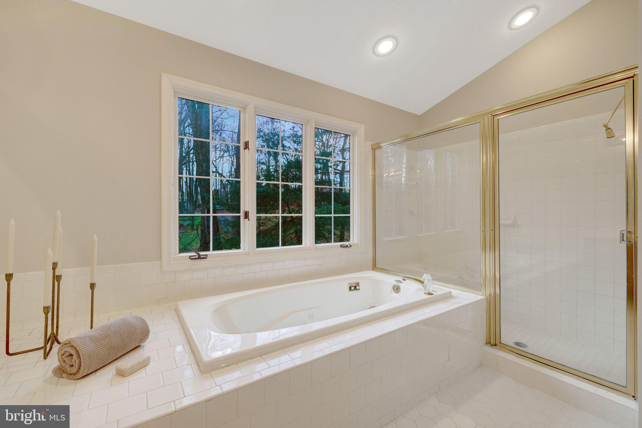 11273 Waples Mill Road Oakton, VA 22124 - Photo 59 of 75 a bathroom with a bathtub and a window