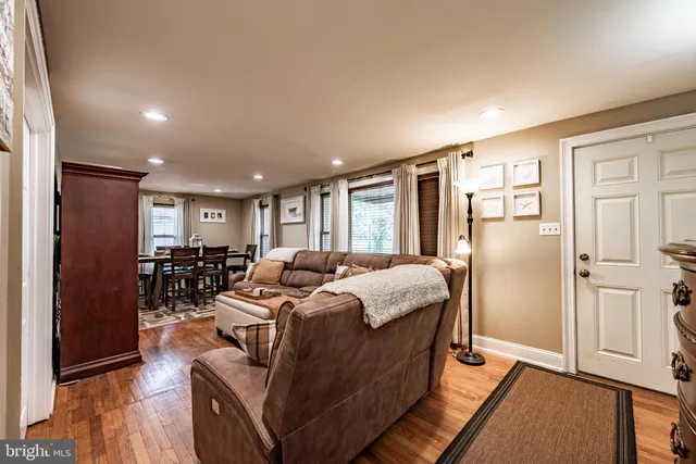 a bed room with a bed and furniture