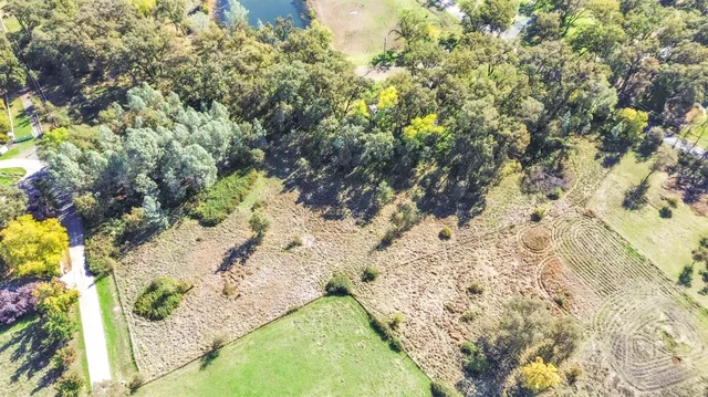 a view of a yard with an outdoor space