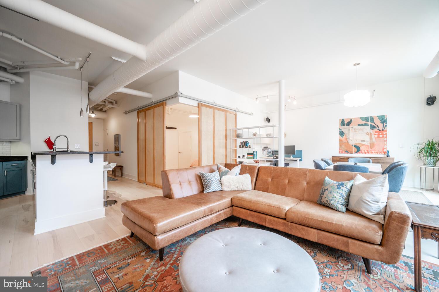 1700 Kalorama Road Northwest, Unit 308 Washington, DC 20009 - Photo 4 of 33 Barn Doors Separate Second Bedroom Suite