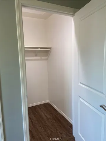 a view of small space with wooden floor