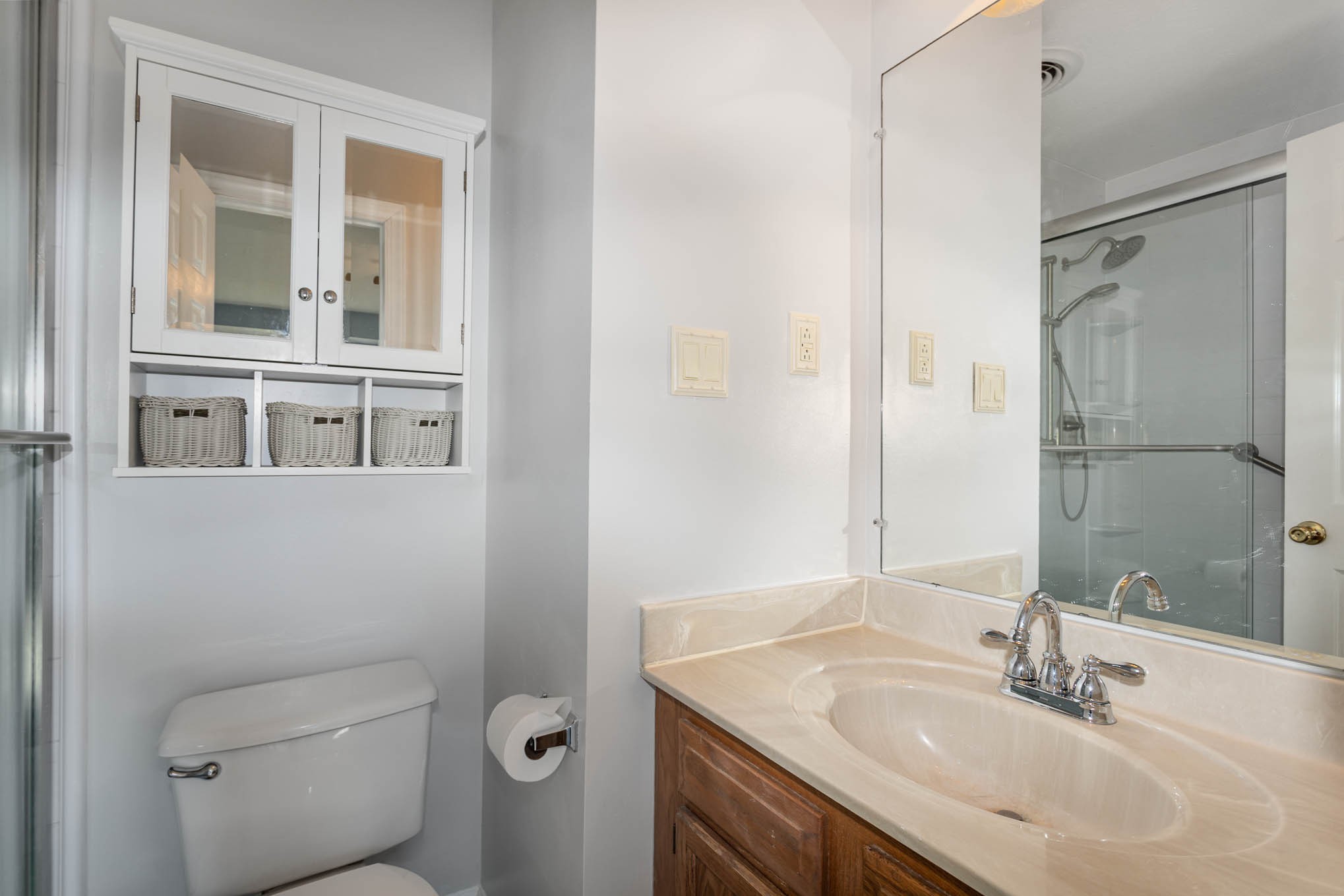 1035 Garton Road Burns, TN 37029 - Photo 16 of 31 a bathroom with a sink toilet and shower