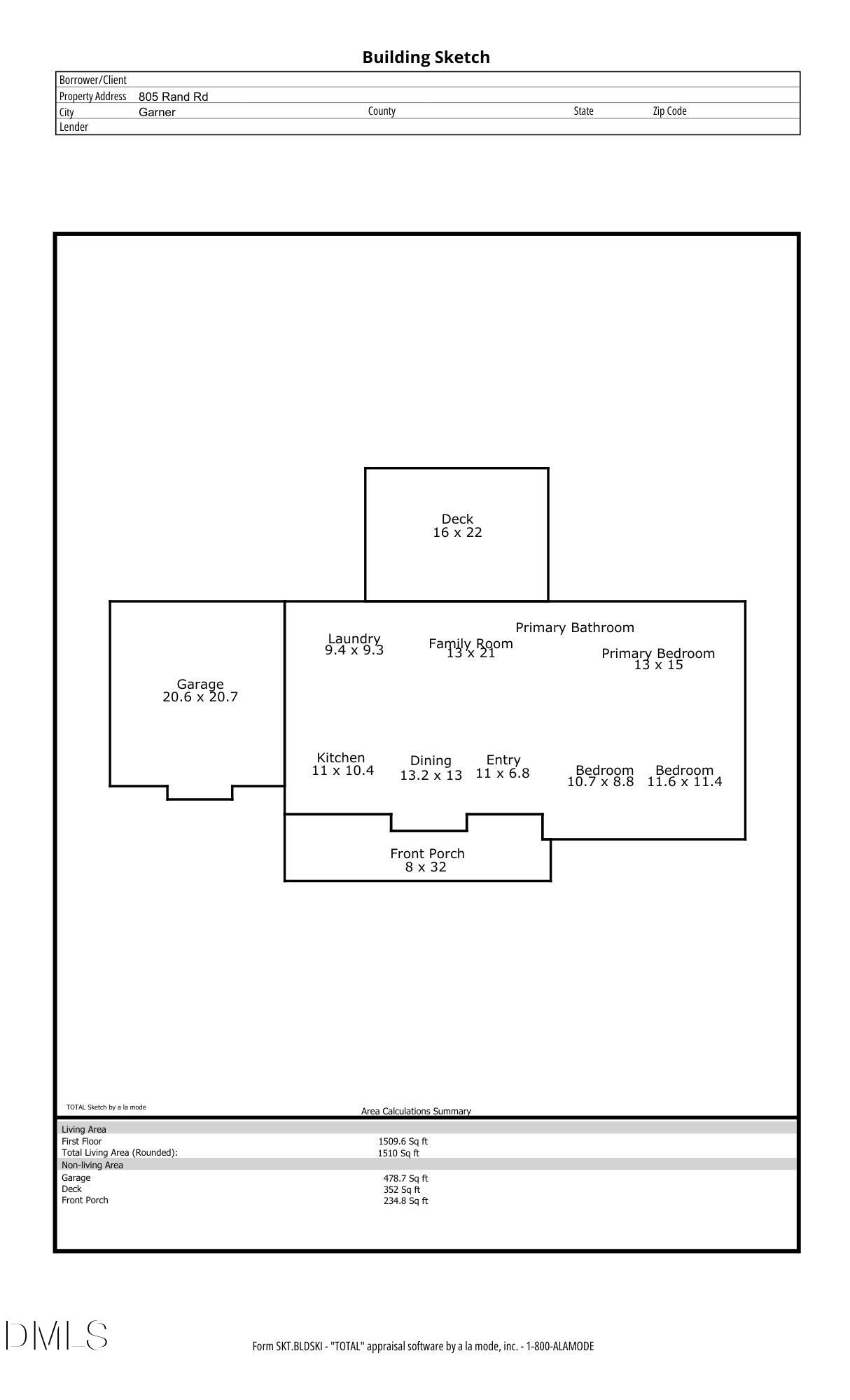 805 Rand Road Garner, NC 27529 - Photo 39 of 39 805 Rand Road Floorplan.pdf