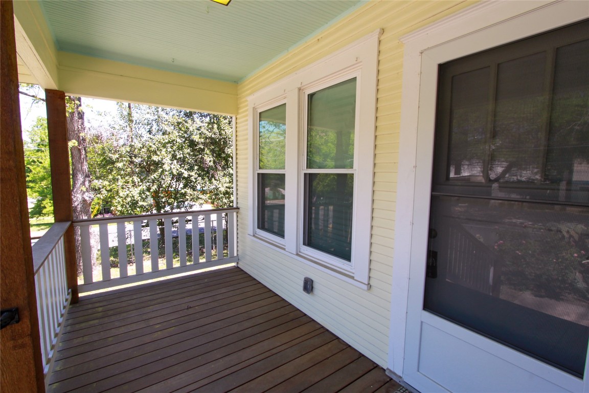 1301 South 6th Street Austin, TX 78704 - Photo 5 of 35 a view of a balcony with wooden floor