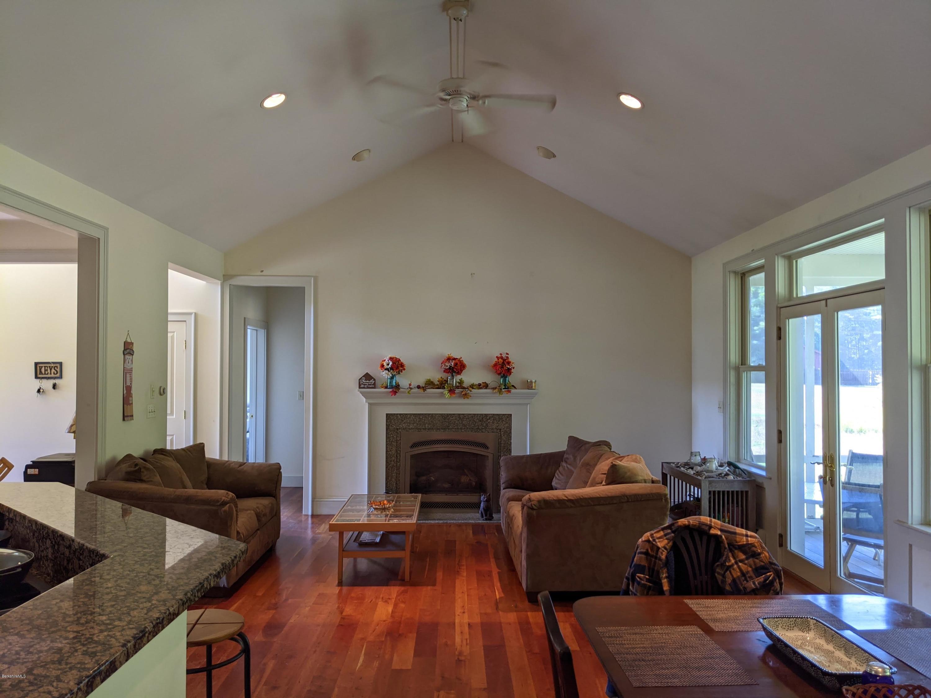 186 Bears Den Road Sheffield, MA 01257 - Photo 20 of 59 Kitchen to F.P. & fan view