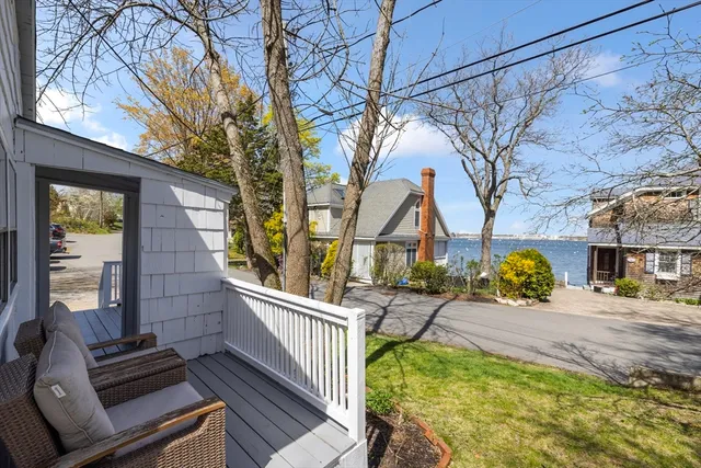 a view of outdoor seating space