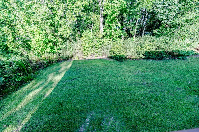 an empty room with windows and ceiling fan