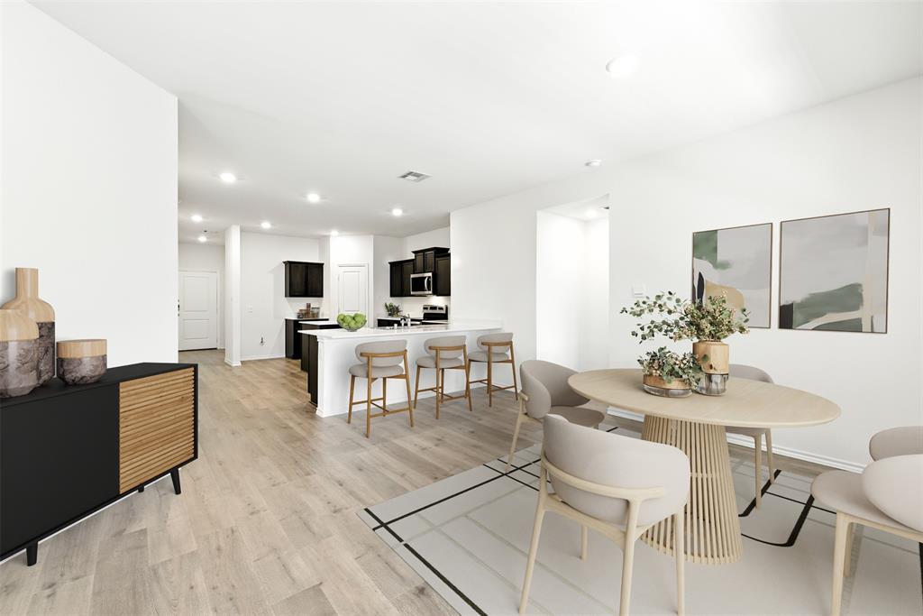 2808 Jasmine Drive Sherman, TX 75092 - Photo 3 of 38 a dining room with furniture and kitchen view