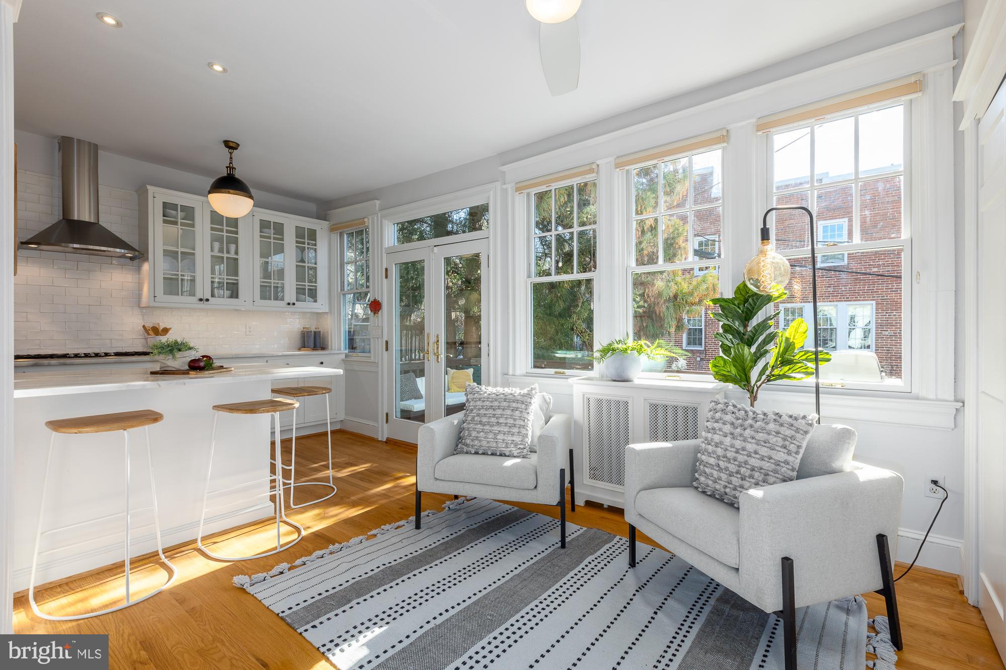 2004 Klingle Road Northwest Washington, DC 20010 - Photo 16 of 70 South-facing sunroom and kitchen